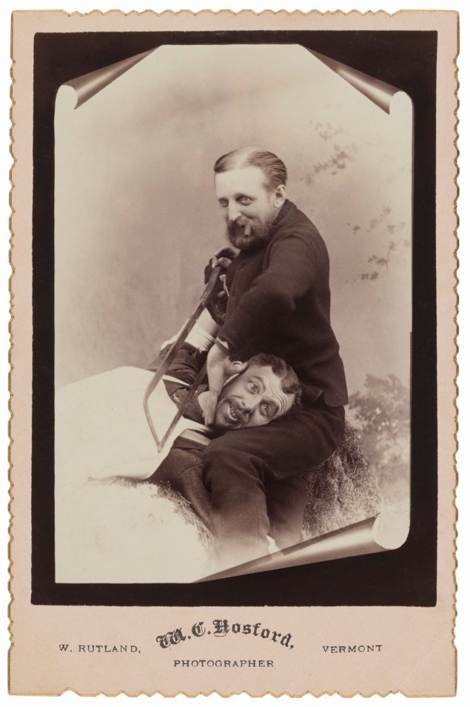 M. C. Hosford, West Rutland, VT. '[Getting the saw]' 1880s