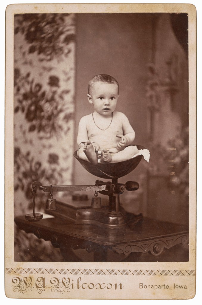W. A. Wilcoxon, Bonaparte, IA. '[Baby]' 1890s