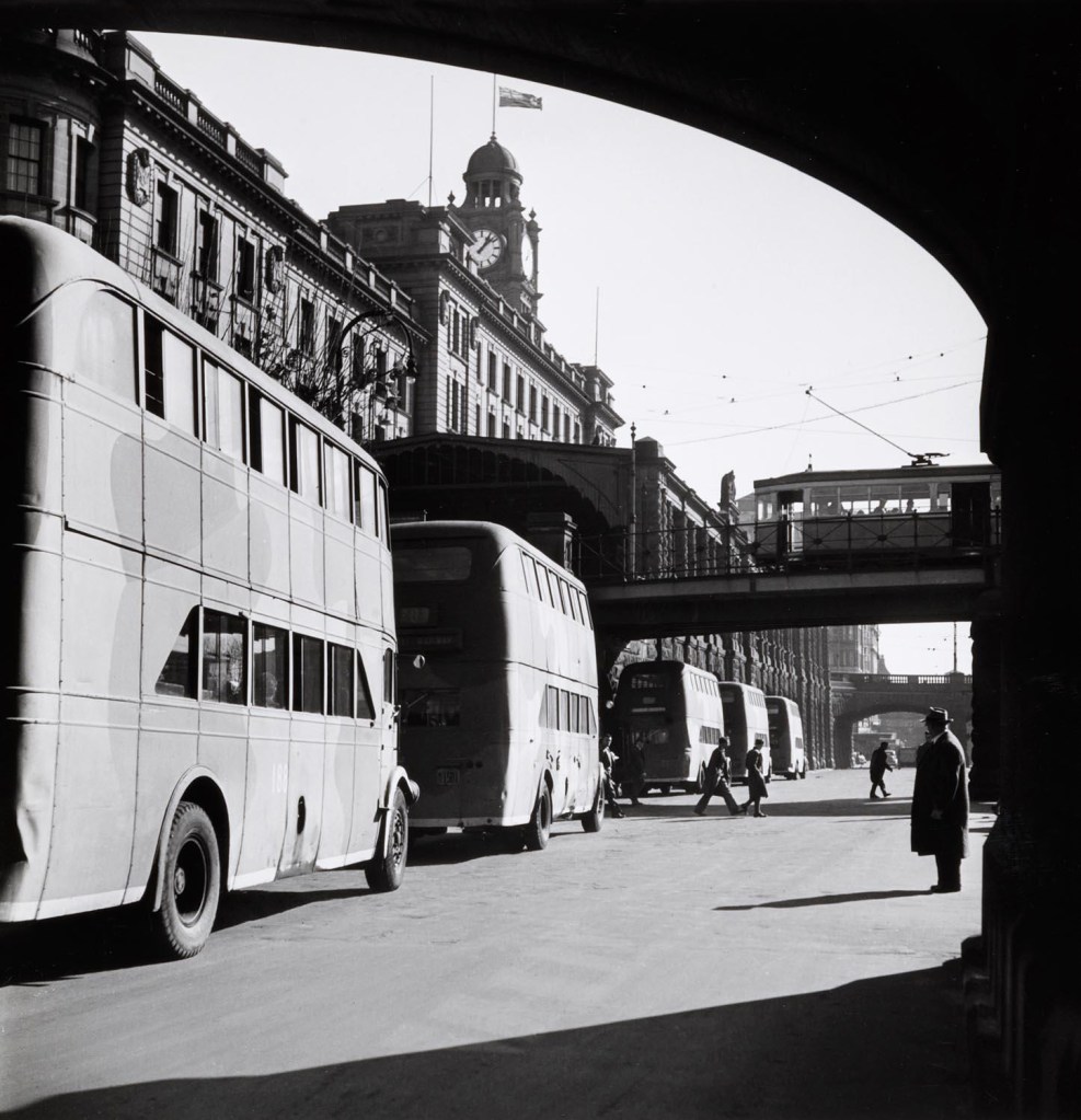 Max Dupain (Australian, 1911-1992) '(Buses, Eddy Avenue)' Nd