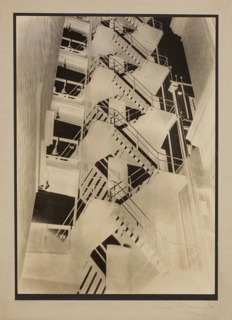 Max Dupain (Australian, 1911-1992) 'Fire Stairs at Bond Street Studio (Solarised)' 1935