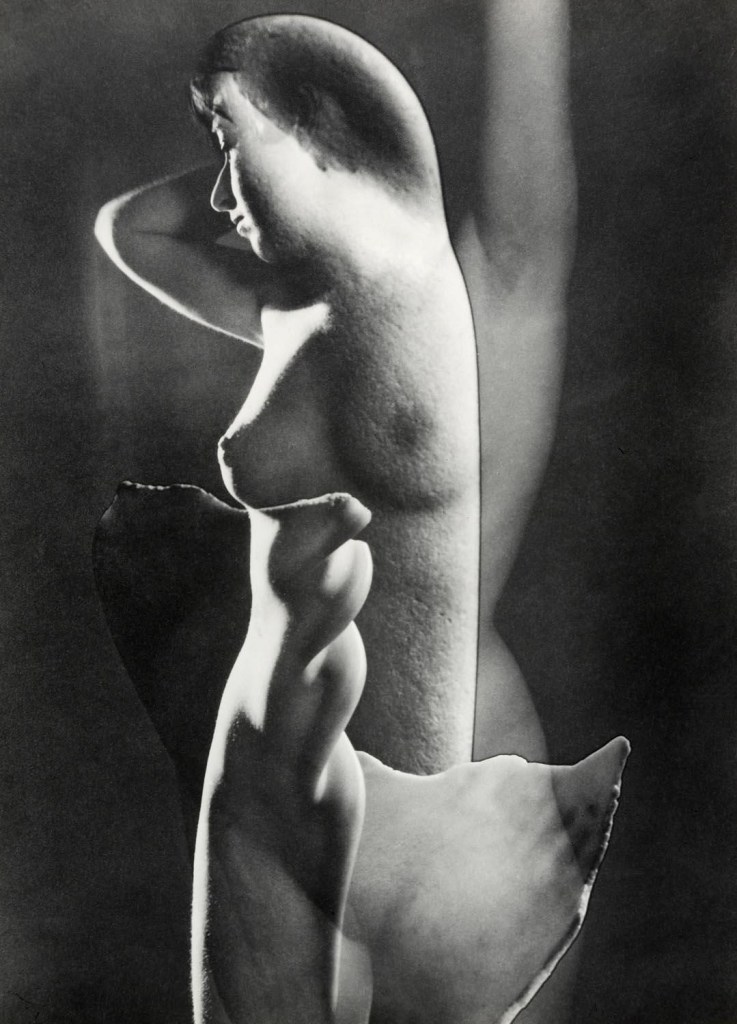 Max Dupain (Australian, 1911-1992) '(Nude Figure with Shell Transposed)' 1936