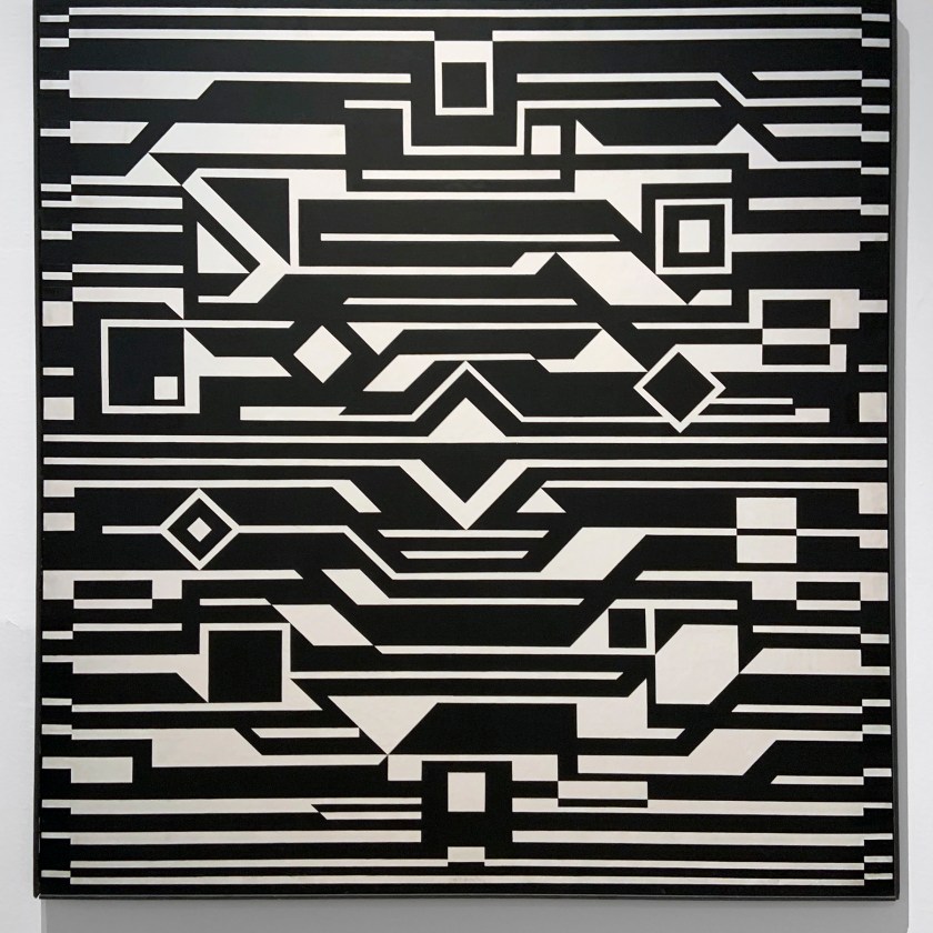 Victor Vasarely (Hungarian-French, 1906-1997) 'Gizeh' 1955/1962 (installation view)