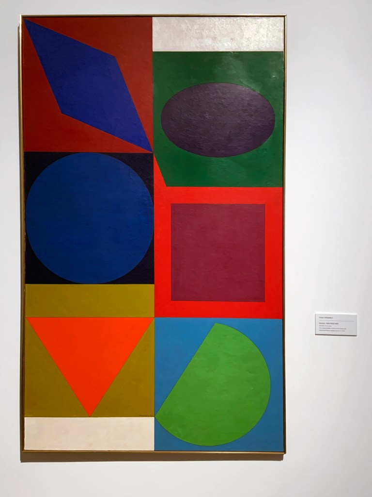 Victor Vasarely (Hungarian-French, 1906-1997) 'Marsan' 1950/1955/1958 (installation view)