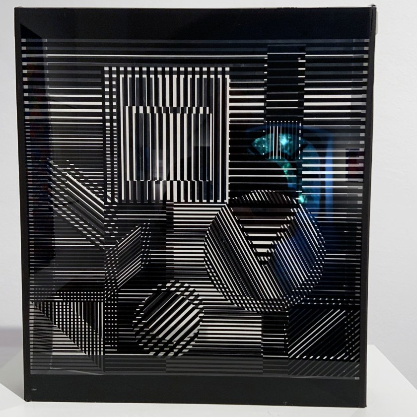 Victor Vasarely (Hungarian-French, 1906-1997) 'Naissances' 1954/1960 (installation view)