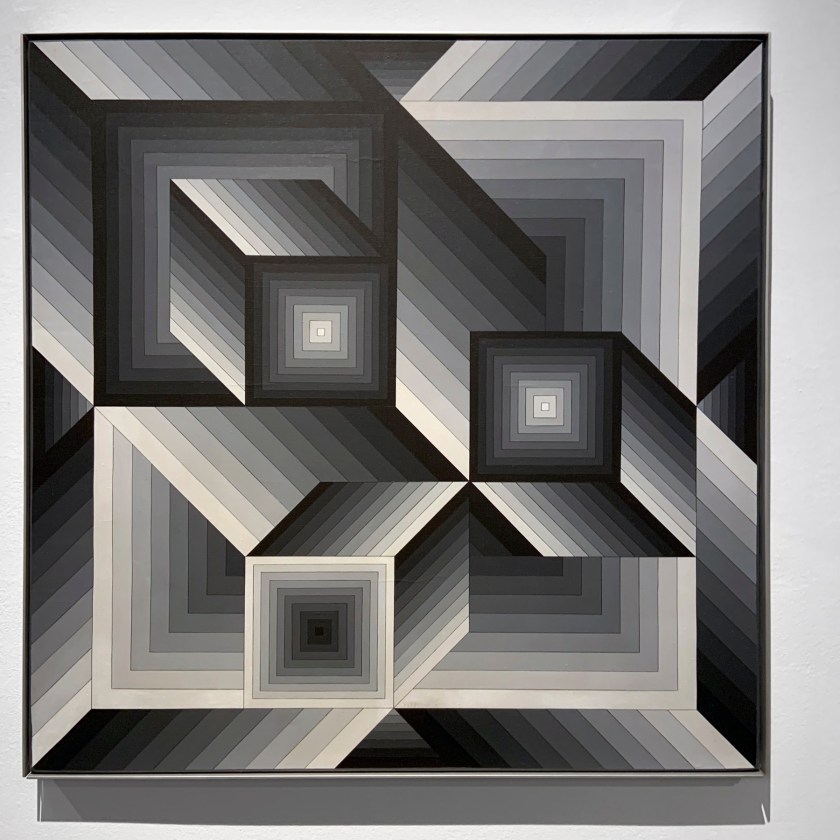 Victor Vasarely (Hungarian-French, 1906-1997) 'Zilia' 1981 (installation view)