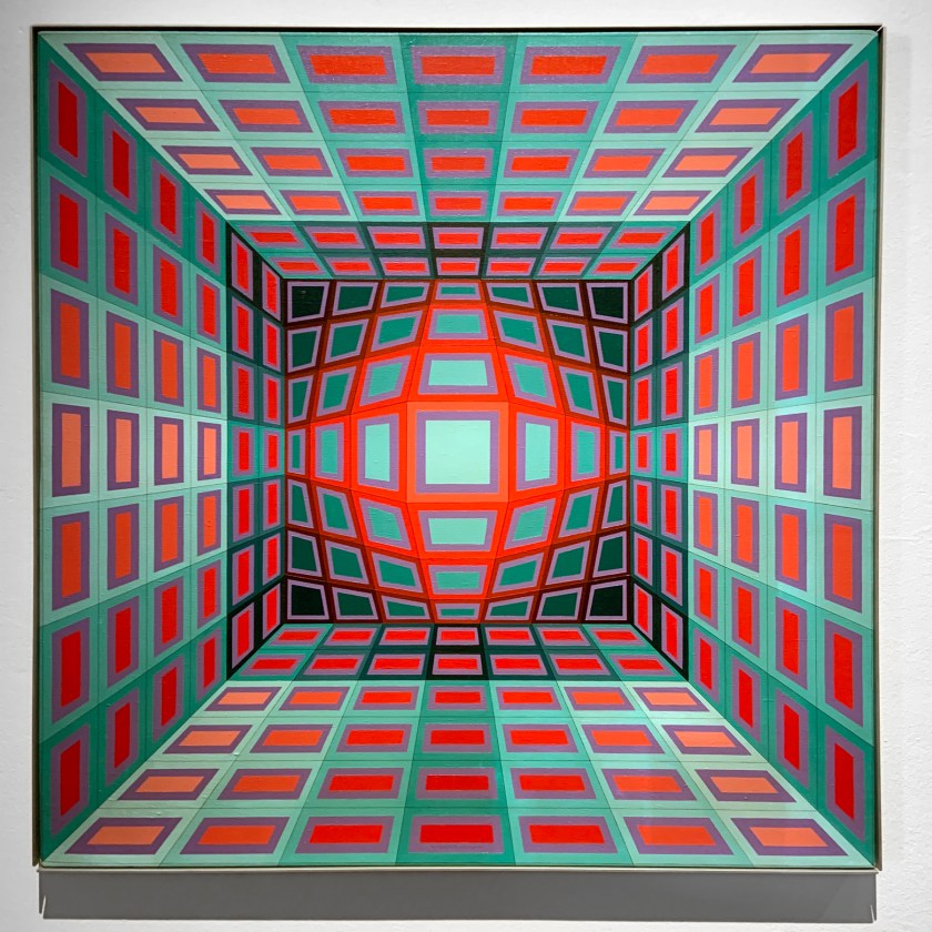 Victor Vasarely (Hungarian-French, 1906-1997) 'Yllus' 1978 (installation view)