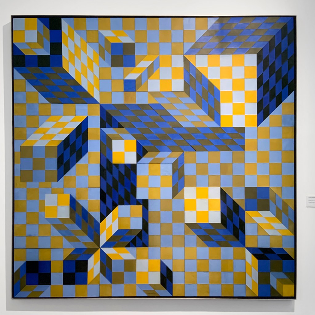 Victor Vasarely (Hungarian-French, 1906-1997) 'Quivar (Ouivar)' 1974 (installation view)