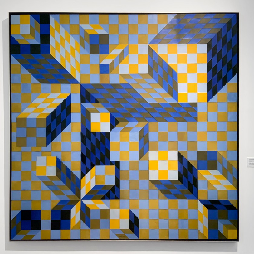 Victor Vasarely (Hungarian-French, 1906-1997) 'Quivar (Ouivar)' 1974 (installation view)