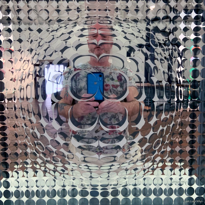 Victor Vasarely (Hungarian-French, 1906-1997) 'Vega Mir' 1954/1960 (installation view detail)