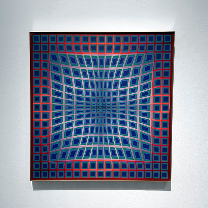 Victor Vasarely (Hungarian-French, 1906-1997) 'V.P. 102' 1979 (installation view)