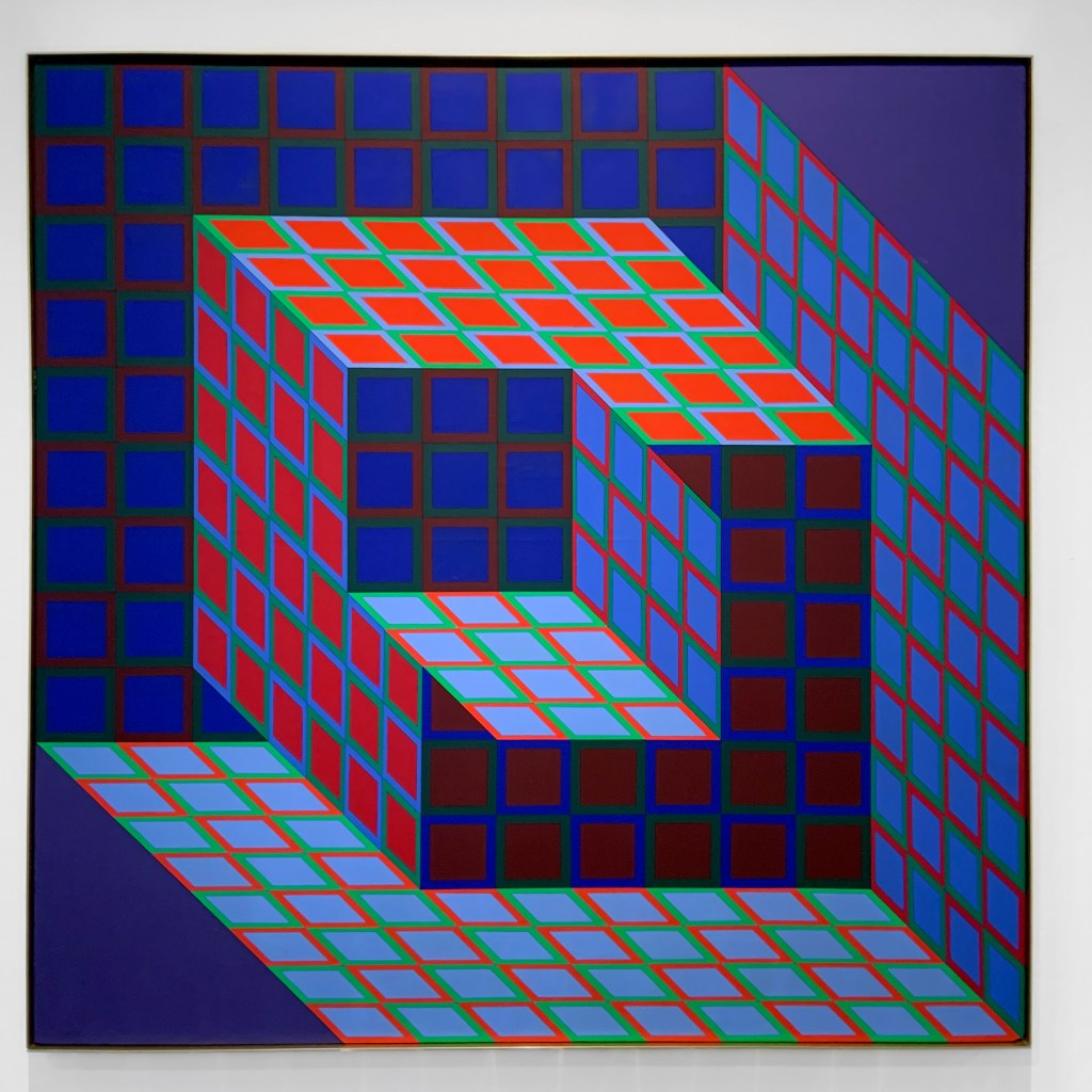 Victor Vasarely (Hungarian-French, 1906-1997) 'Kotzka' 1973-1976 (installation view)