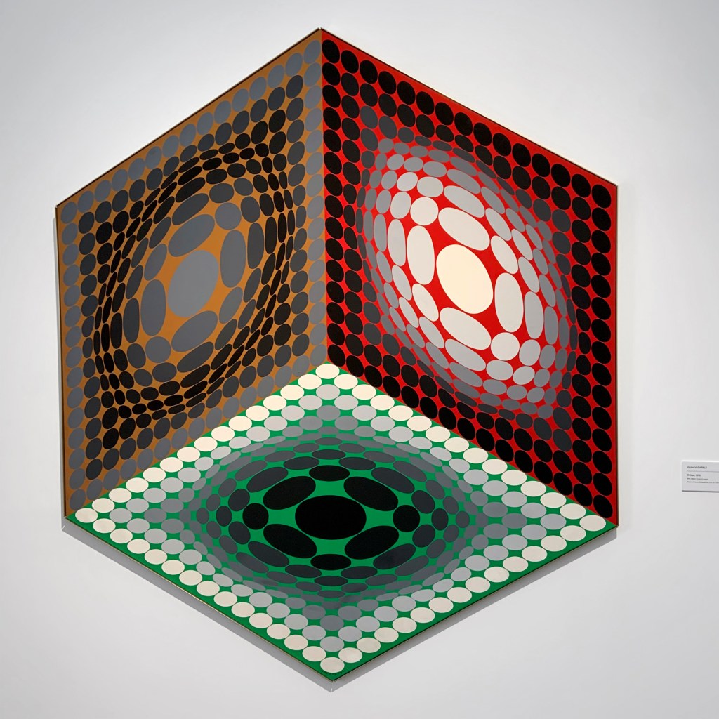 Victor Vasarely (Hungarian-French, 1906-1997) 'Trybox' 1979 (installation view)