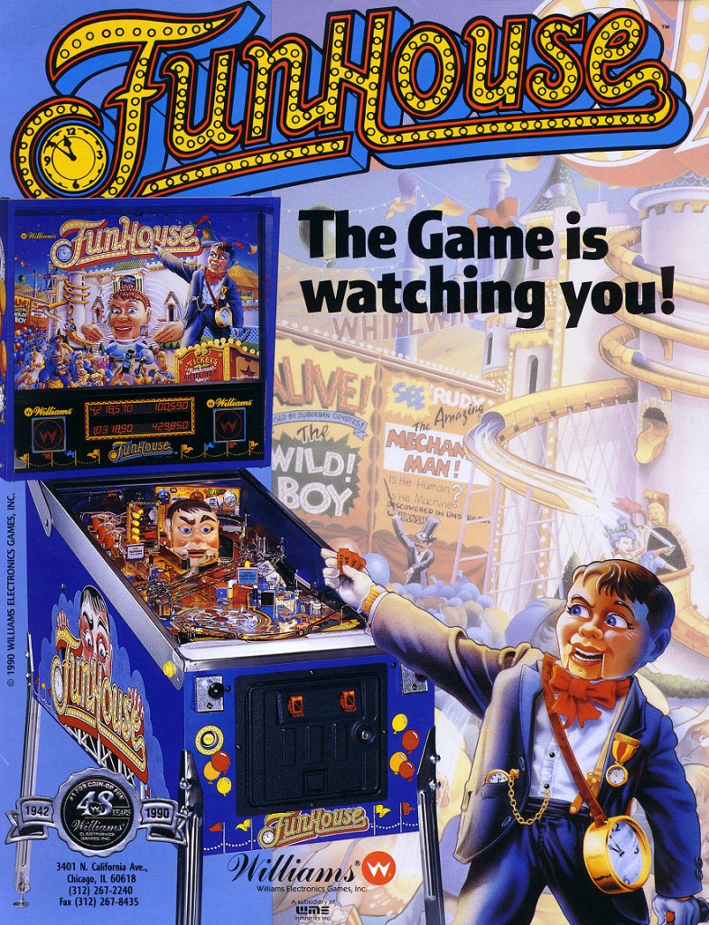 FunHouse pinball flyer