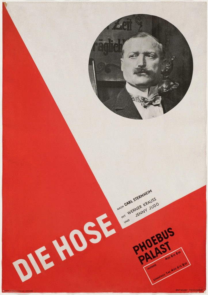 Jan Tschichold (1902-1974) 'Die Hose' (The pants) 1927