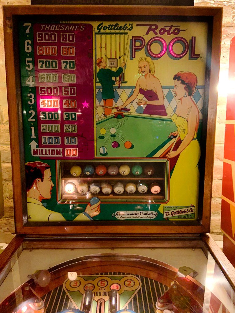 D. Gottlieb & Co. 'Roto Pool' 1958 (detail)