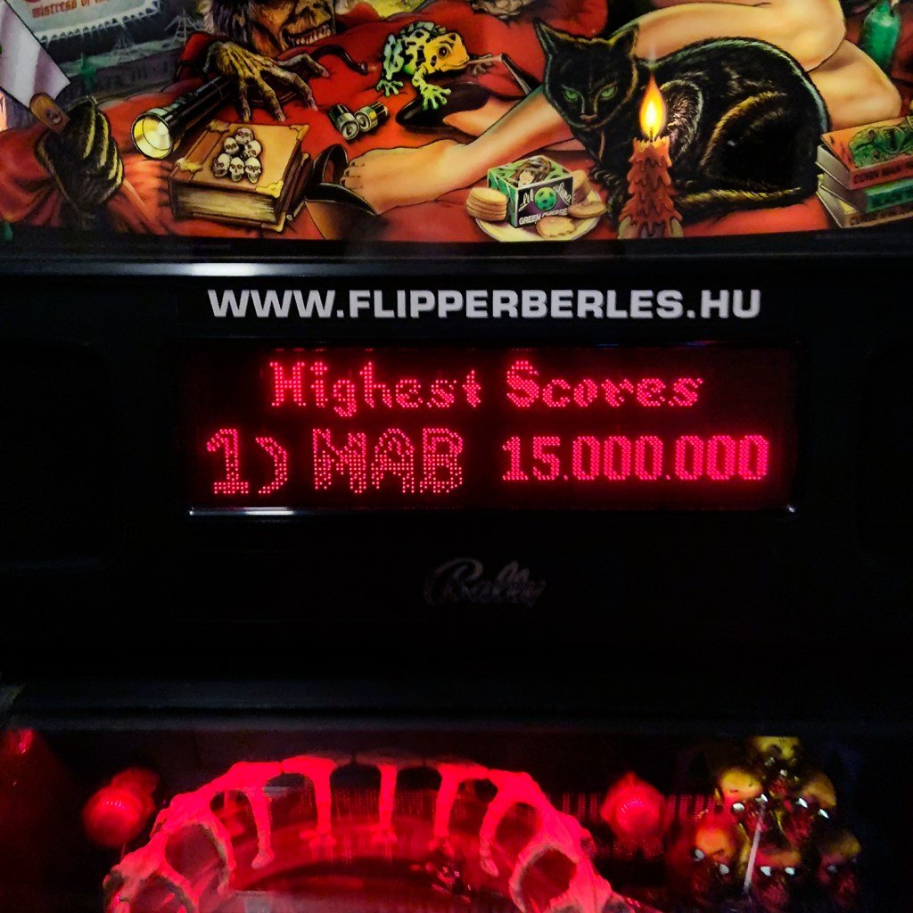 Bally Manufacturing Corporation. 'Scared Stiff' 1996 (detail) from the posting Pinball art at the Flippermúzeum, Budapest