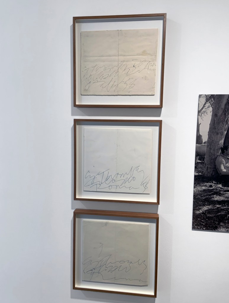 Installation view of the exhibition 'Cy Twombly: Sculpture' at Gagosian, London