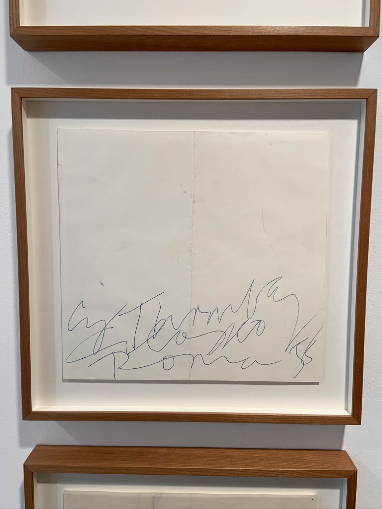 Installation view of the exhibition 'Cy Twombly: Sculpture' at Gagosian, London