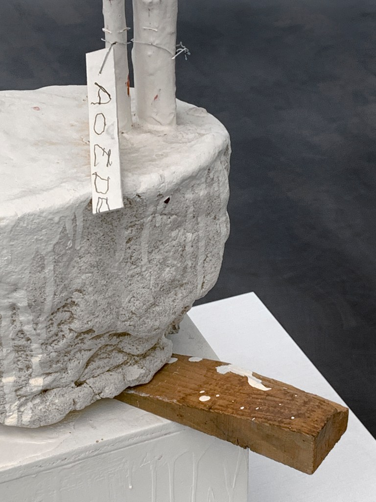 Cy Twombly (American, 1928-2011) 'Untitled (AOEDE)' Nd (installation view detail)