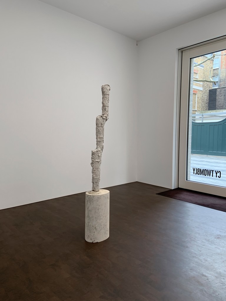 Cy Twombly (American, 1928-2011) 'Untitled' 2009 (installation view)