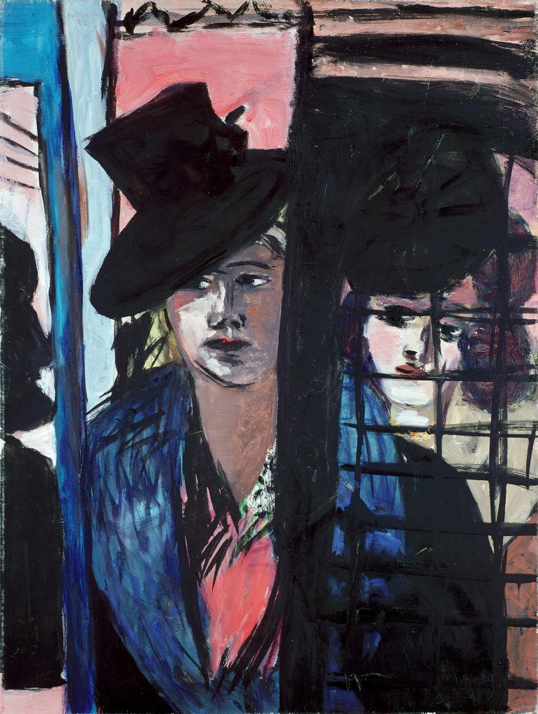 Max Beckmann. 'Two women (in glass door)' 1940