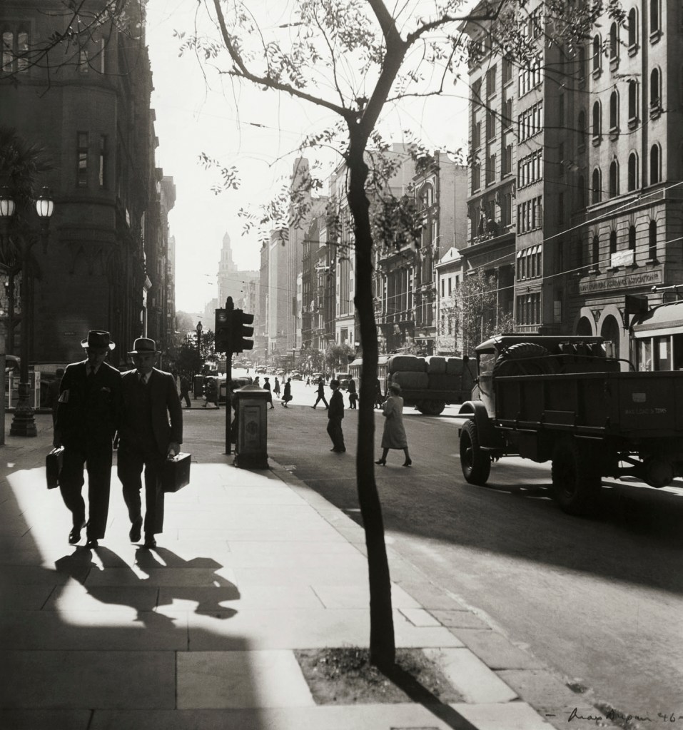 Max Dupain (Australian, 1911-1992) 'Collins Street, Melbourne' 1946