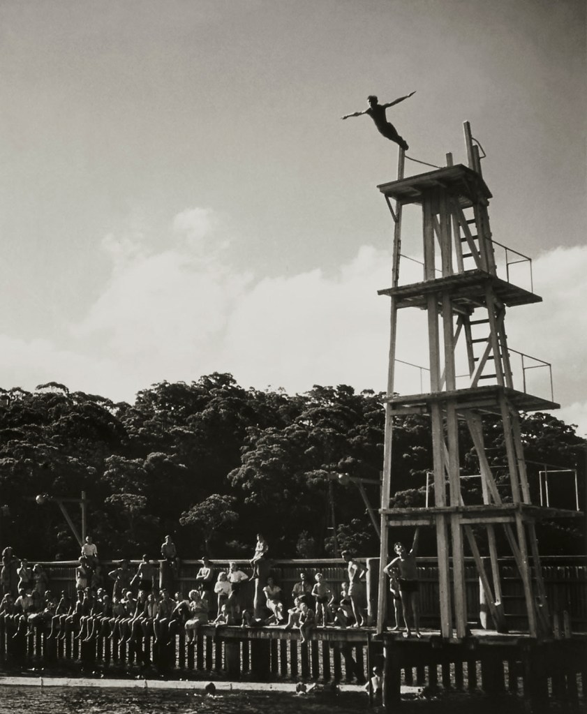 Max Dupain (Australian, 1911-1992) 'Diver, Northbridge Baths' Nd