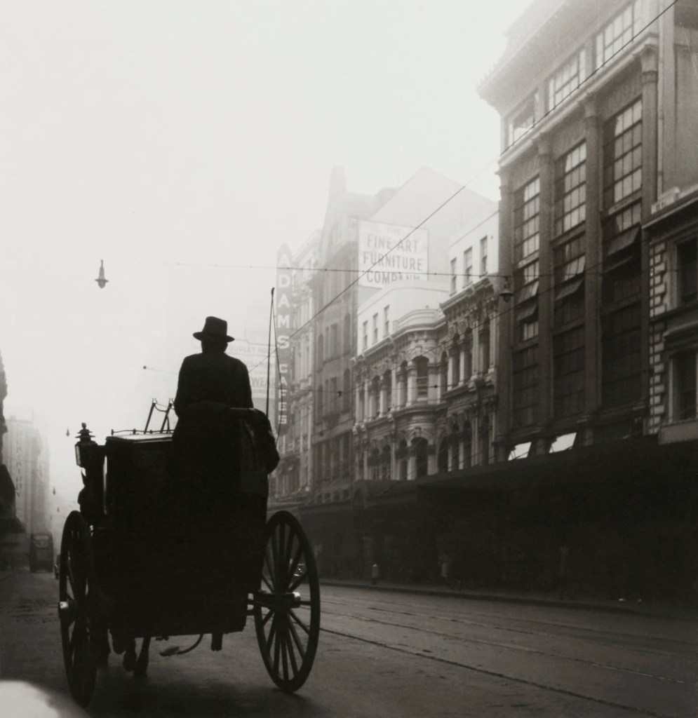 Max Dupain (Australian, 1911-1992) 'George Street Silhouette' 1940