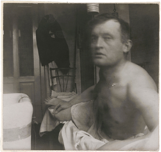 Edvard Munch (Norwegian, 1863-1944) 'Edvard Munch à la Marat at the Clinic, Copenhagen' 1908-1909