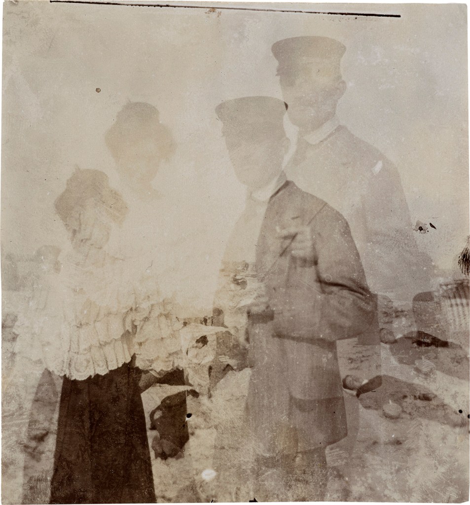 Edvard Munch (Norwegian, 1863-1944) 'Edvard Munch and Rosa Meissner, Warnemünde (mirrored)' 1907