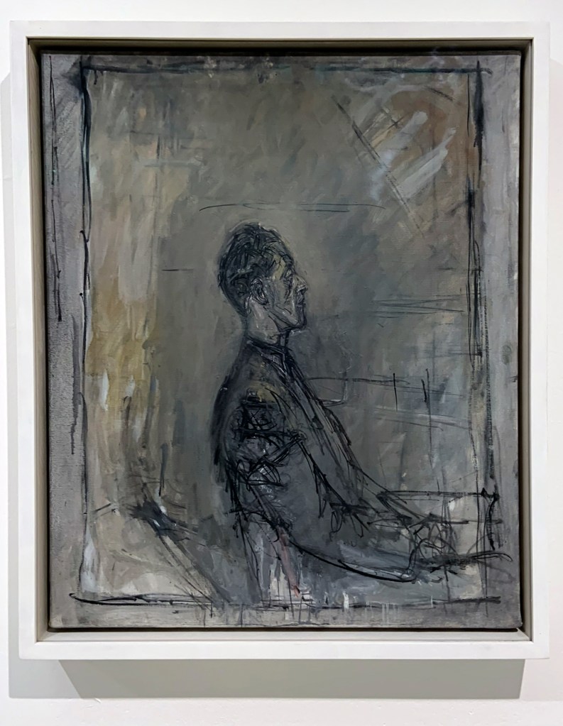 Alberto Giacometti (Swiss, 1901-1966) 'Yanaihara in Profile' 1956 (installation view)