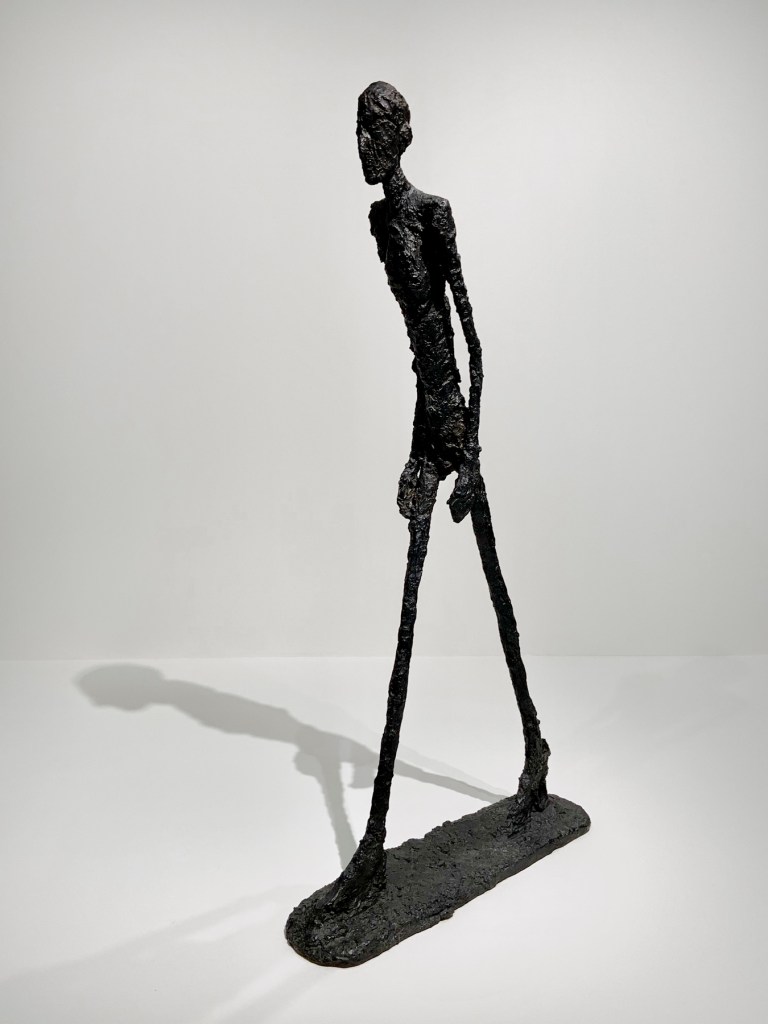 Alberto Giacometti (Swiss, 1901-1966) 'Walking Man I' 1960 (installation view)