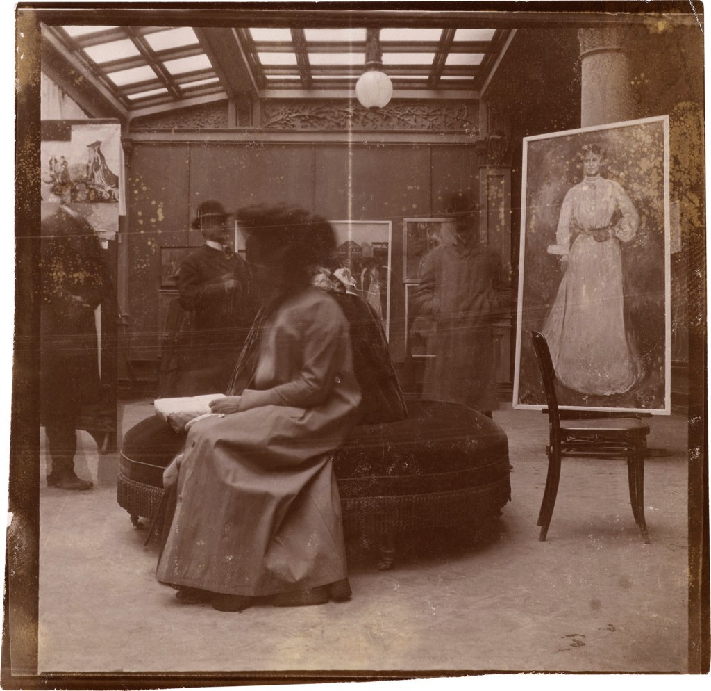 Edvard Munch (Norwegian, 1863-1944) 'Exhibition at Blomqvist, Kristiania' 1902