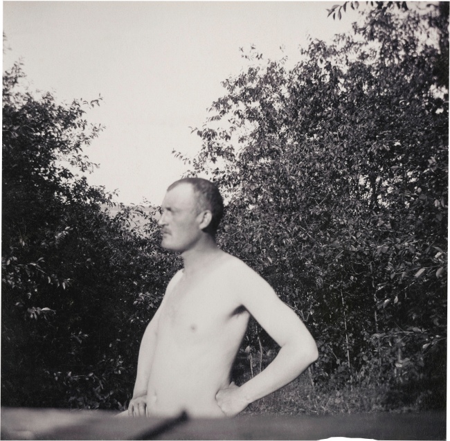 Edvard Munch (Norwegian, 1863-1944) 'Nude Self-Portrait, Åsgårdstrand' 1904(?)