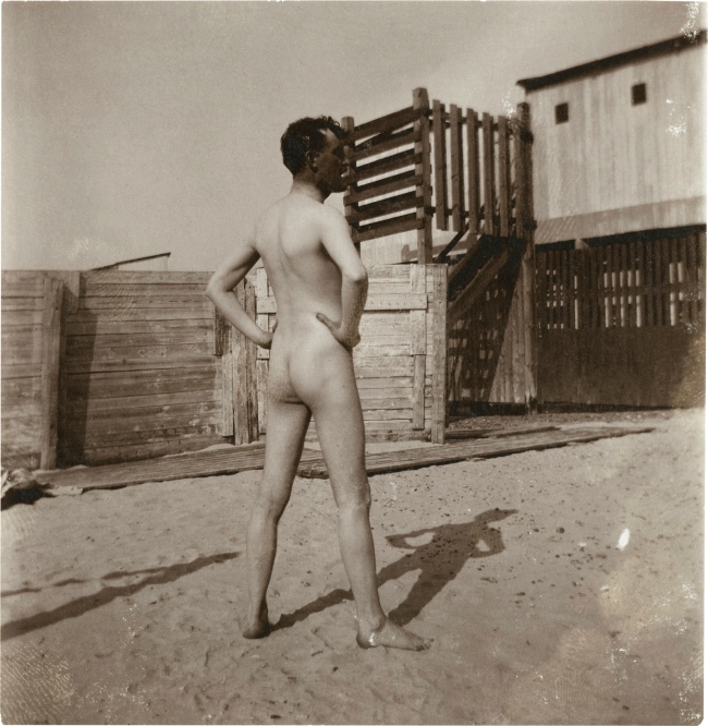 Edvard Munch (Norwegian, 1863-1944) 'Nude Self-Portrait, Warnemünde' 1907