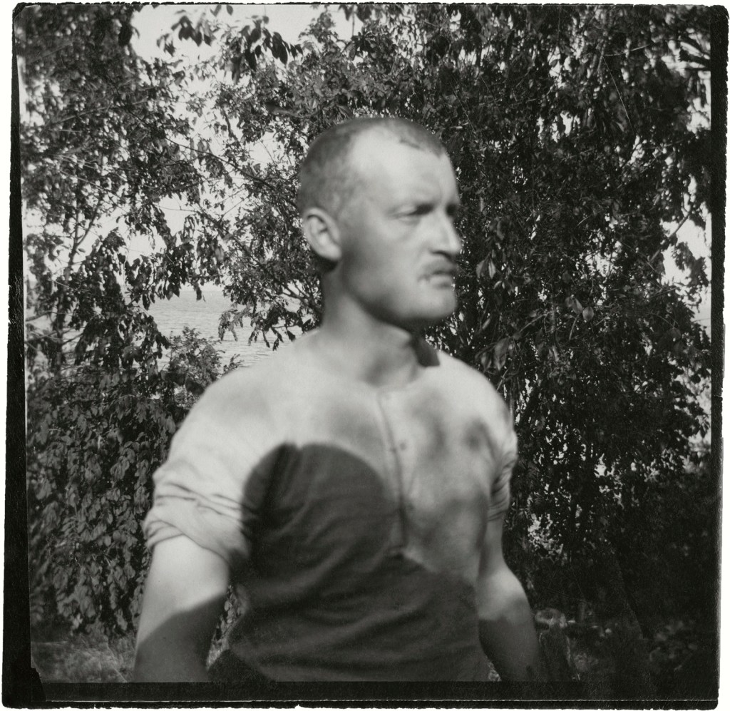 Edvard Munch (Norwegian, 1863-1944) 'Self-Portrait in the Garden, Åsgårdstrand' 1904