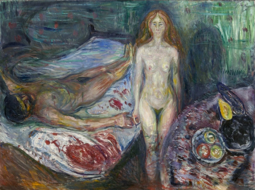 Edvard Munch (Norwegian, 1863-1944) 'The Death of Marat' 1907