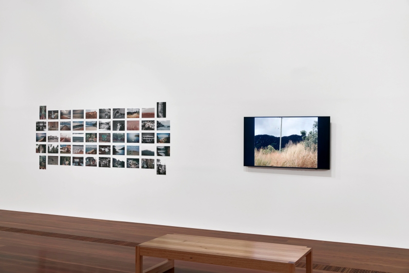 Installation view of Destiny Deacon's 'Postcards from Mummy' 1998