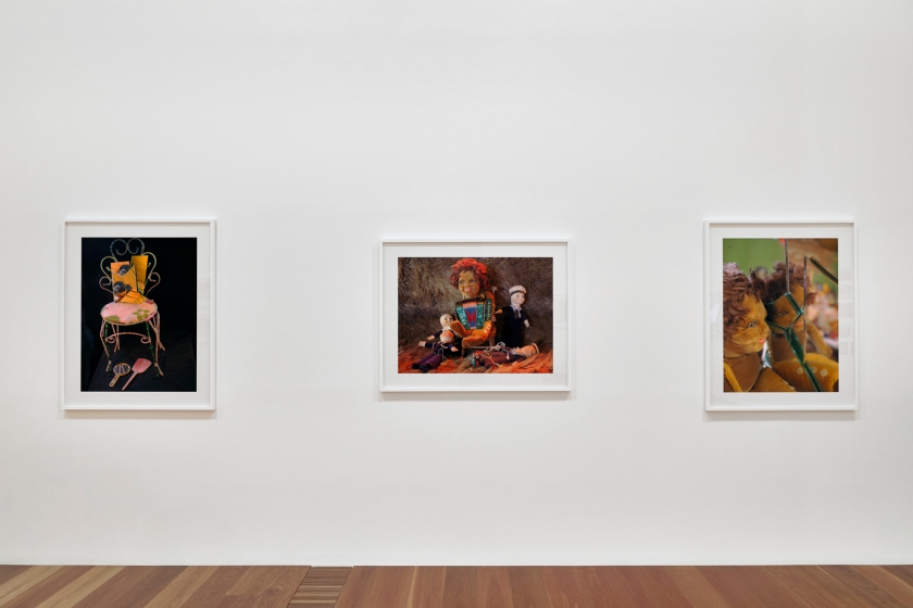 Installation view of 'DESTINY' at The Ian Potter Centre: NGV Australia, Melbourne, 2020 showing at right, 'On reflection' 2019