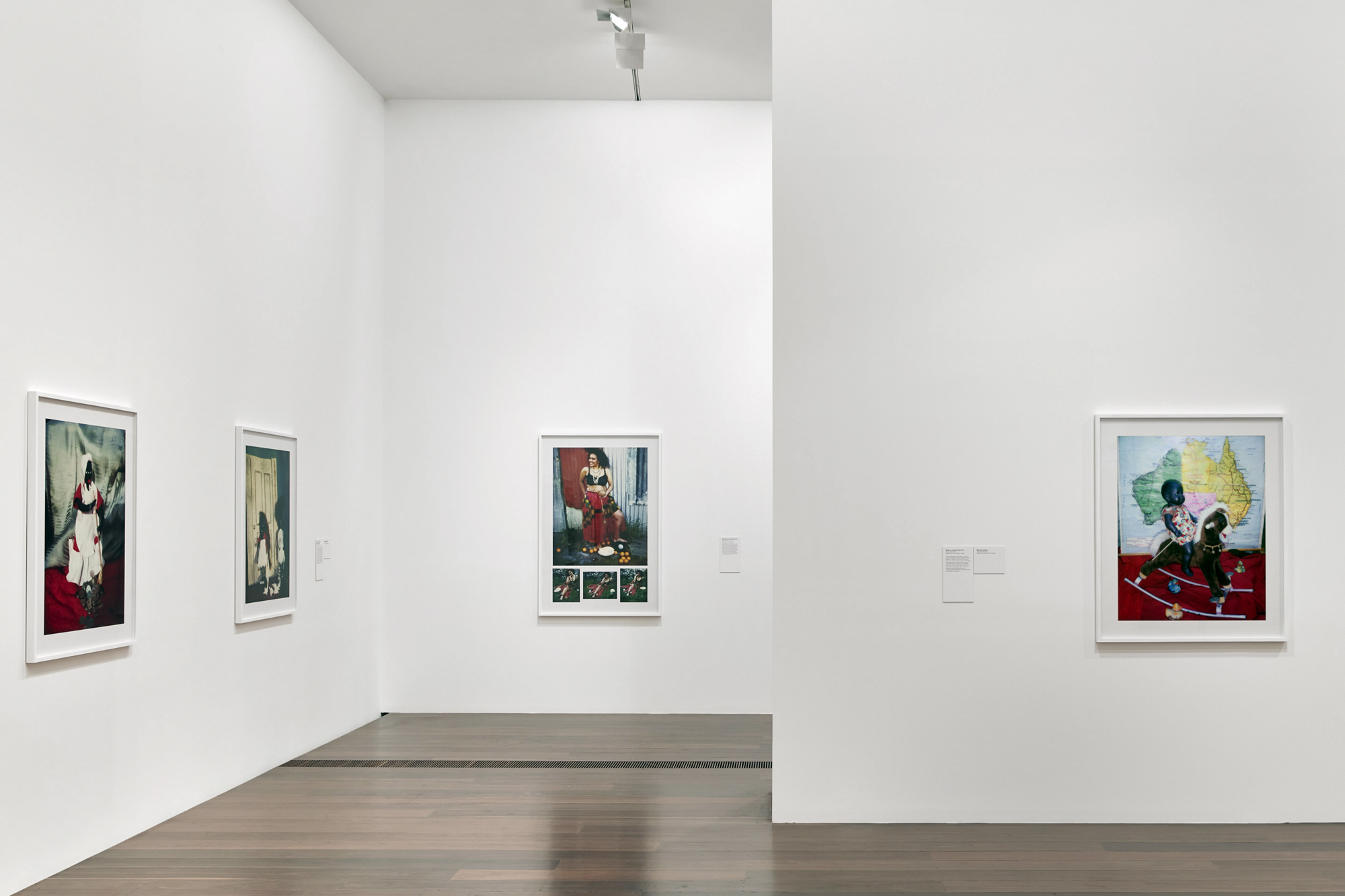 Installation view of 'DESTINY' at The Ian Potter Centre: NGV Australia, Melbourne, 2020 showing at right 'Border patrol' 2006 Installation view of 'DESTINY' at The Ian Potter Centre: NGV Australia, Melbourne, 2020 showing at right 'Border patrol' 2006