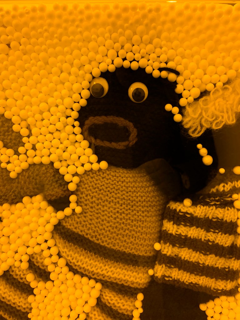 Destiny Deacon (Kuku/Erub/Mer b. Australia 1957-2024) Virginia Fraser (Australian) 'Snow storm' 2005 (installation view) Destiny Deacon (Kuku/Erub/Mer b. Australia 1957-2024) Virginia Fraser (Australian) 'Snow storm' 2005 (installation view)