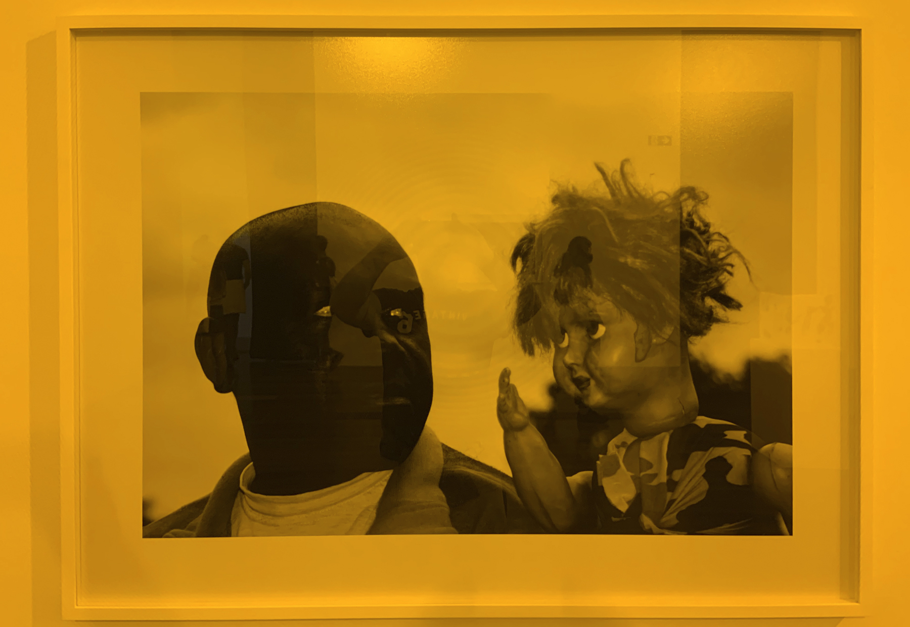 Destiny Deacon (Kuku/Erub/Mer b. Australia 1957-2024) 'Man & doll' 2005 (installation view detail) Destiny Deacon (Kuku/Erub/Mer b. Australia 1957-2024) 'Man & doll' 2005 (installation view detail)