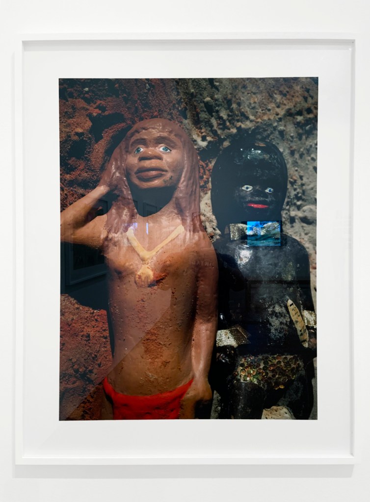 Destiny Deacon (Kuku/Erub/Mer b. Australia 1957-2024) Sand minding / Sand grabs 2017 (installation view detail) Destiny Deacon (Kuku/Erub/Mer b. Australia 1957-2024) Sand minding / Sand grabs 2017 (installation view detail)