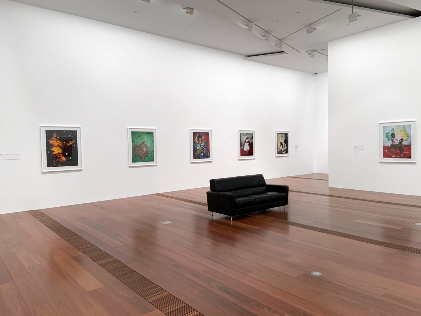 Installation view of 'DESTINY' at The Ian Potter Centre: NGV Australia, Melbourne, 2020 showing at second left, 'Heart broken' 2006