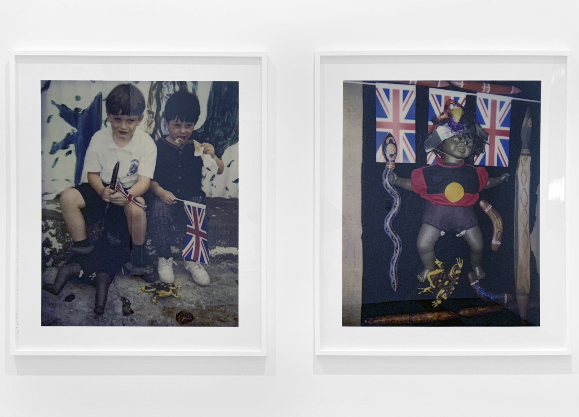 Destiny Deacon (Kuku/Erub/Mer b. Australia 1957-2024) 'Regal eagles (A-B)' 1994 (installation view) Destiny Deacon (Kuku/Erub/Mer b. Australia 1957-2024) 'Regal eagles (A-B)' 1994 (installation view)