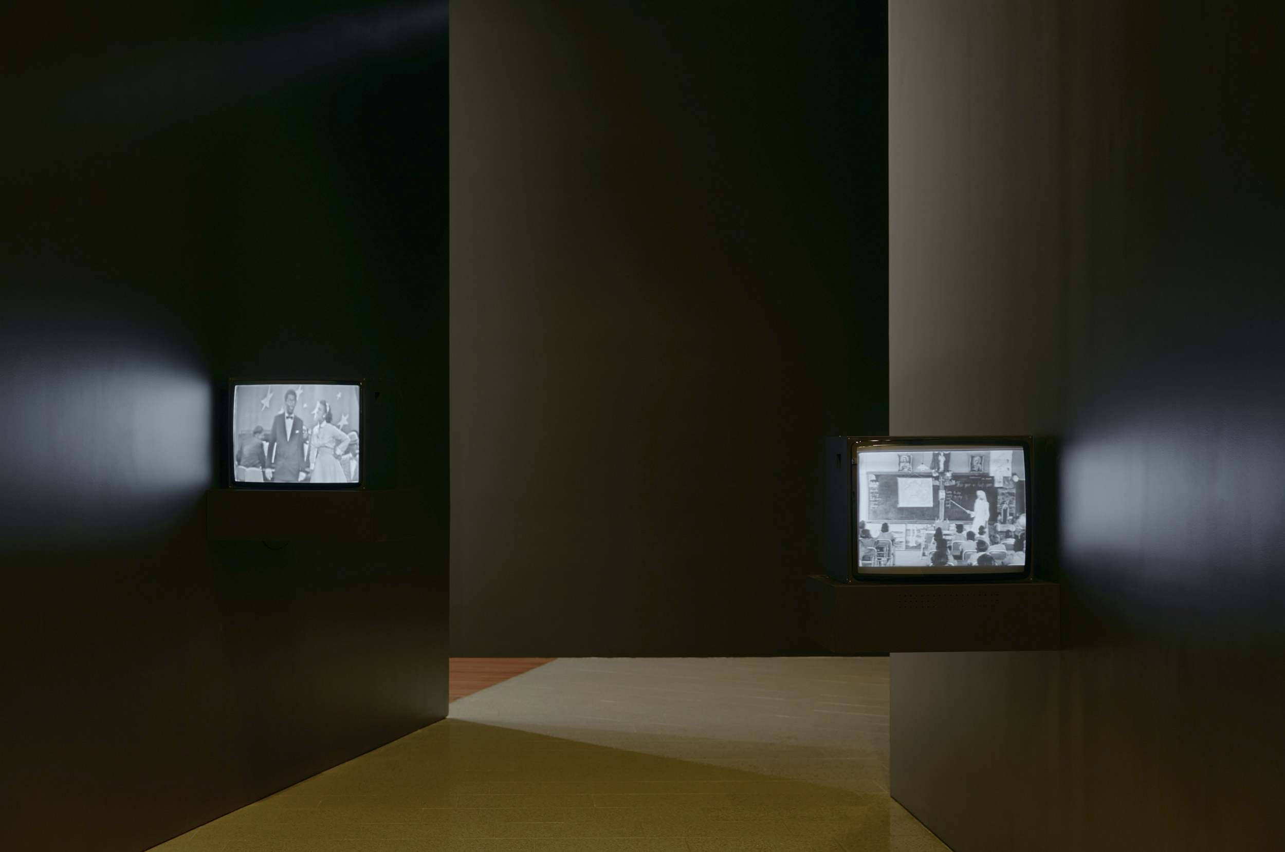 Installation view of Destiny Deacon and Virginia Fraser's 'Abi see da classroom' 2006 Installation view of Destiny Deacon and Virginia Fraser's 'Abi see da classroom' 2006