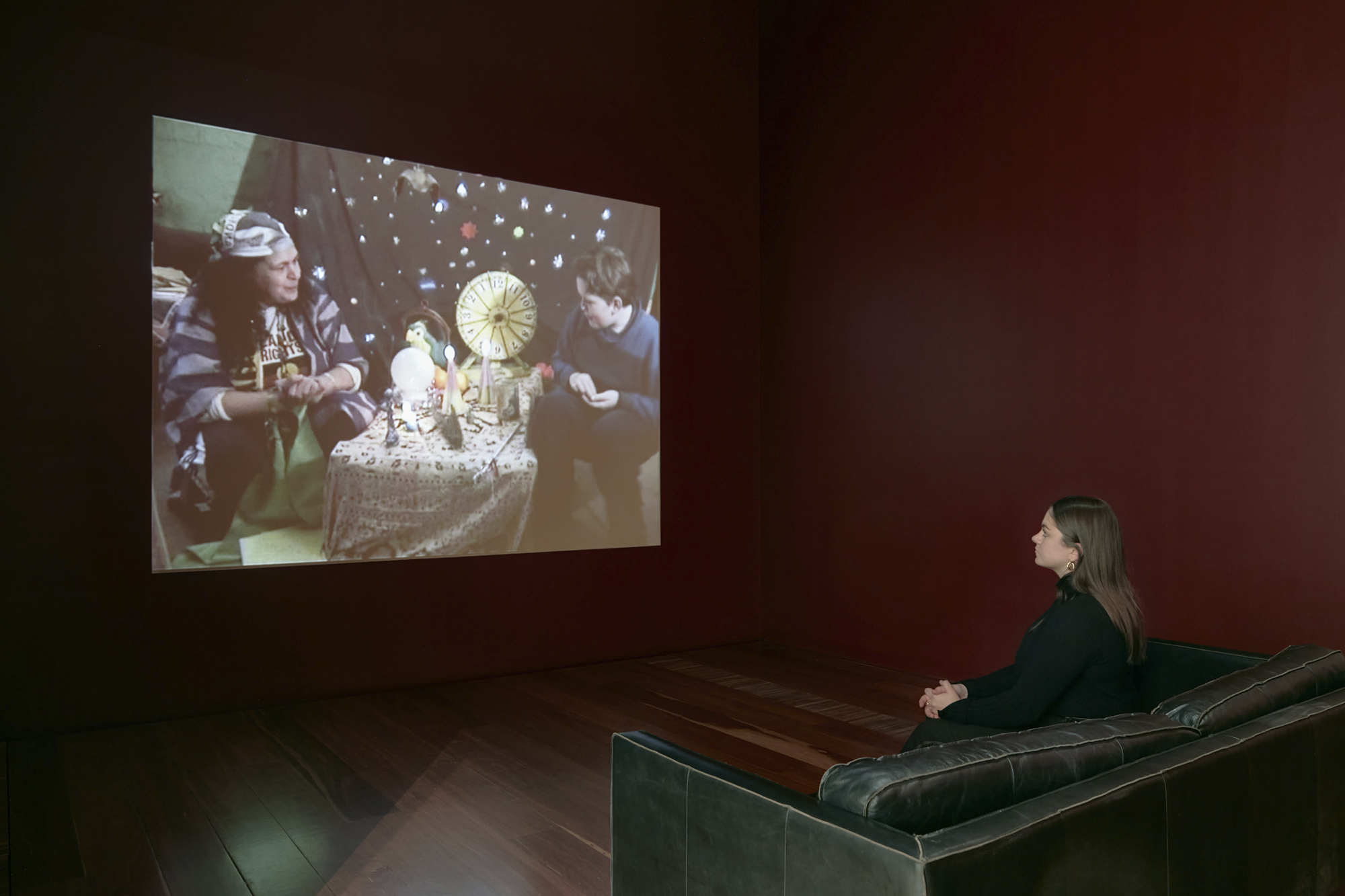 Installation view of Destiny Deacon and Michael Riley's 'I don't wanna be a bludger' 1999 Installation view of Destiny Deacon and Michael Riley's 'I don't wanna be a bludger' 1999