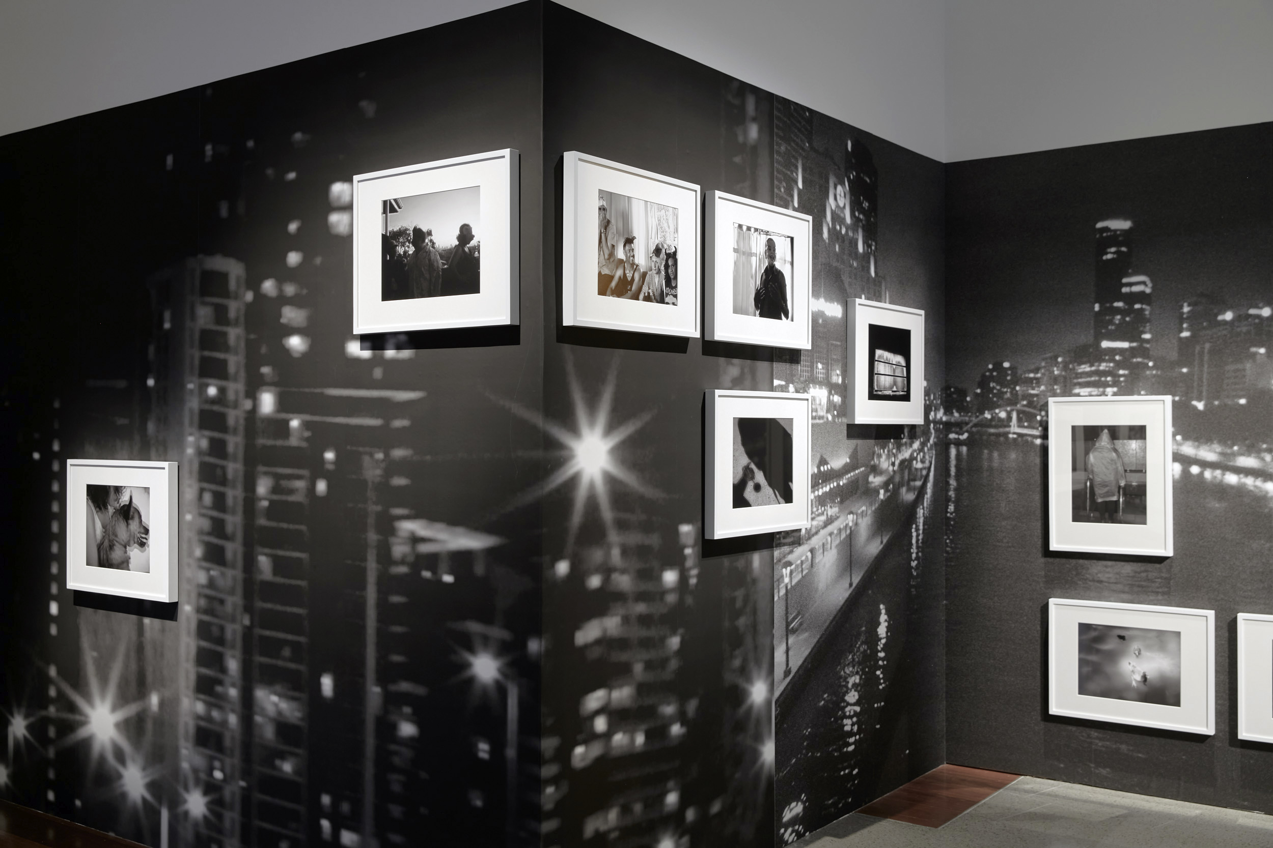 Installation view of 'DESTINY' at The Ian Potter Centre: NGV Australia, Melbourne, 2020 showing Destiny Deacon and Virginia Fraser's 'Melbourne Noir' 2013 Installation view of 'DESTINY' at The Ian Potter Centre: NGV Australia, Melbourne, 2020 showing Destiny Deacon and Virginia Fraser's 'Melbourne Noir' 2013