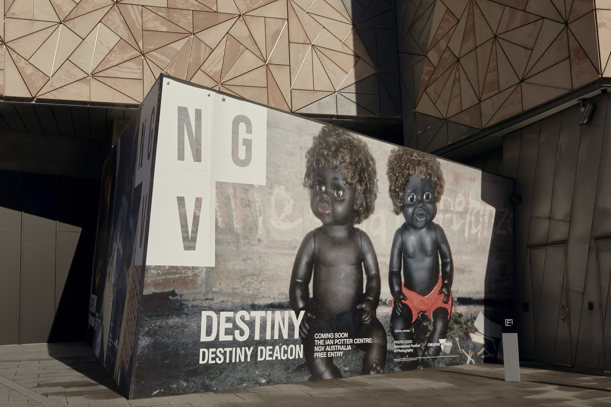 Installation view of 'DESTINY' at The Ian Potter Centre: NGV Australia, Melbourne, 2020 Installation view of 'DESTINY' at The Ian Potter Centre: NGV Australia, Melbourne, 2020