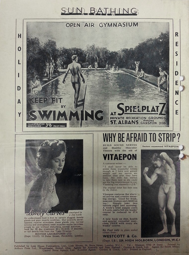 Sun Bathing Review Summer 1949